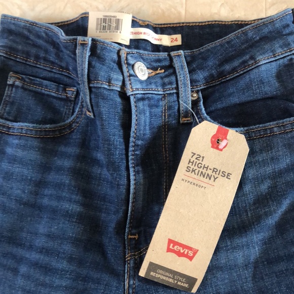 NWT Levi’s woman’s high-rise skinny 24x30 - Picture 2 of 5